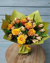 Букет цветов из:  Альстромерии и Розы в Арчединской