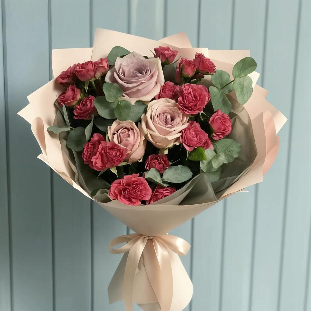 Букет цветов из: Гвоздики и Розы в Арчединской