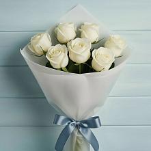 Букет 7 Белых роз Эдлесс Лав в Арчединской