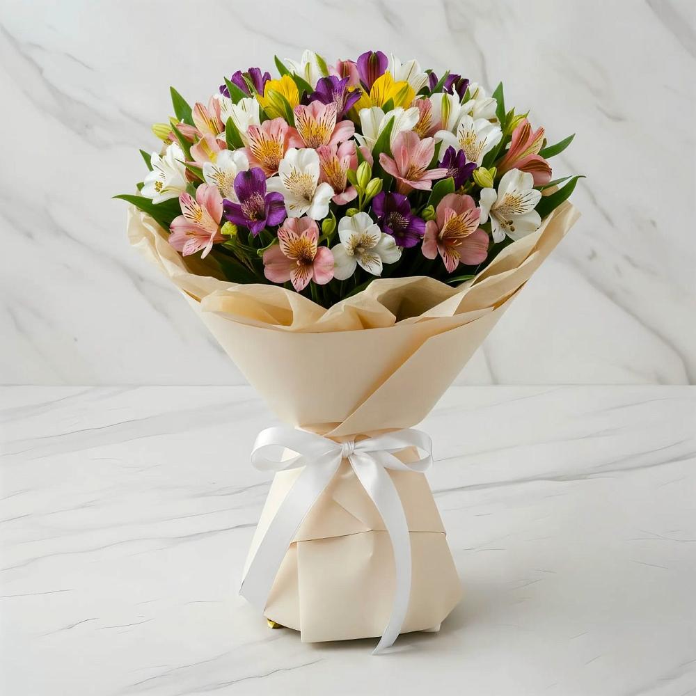 Букет цветов из: Альстромерии в Арчединской