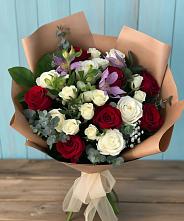 Букет цветов из:  Розы и Альстромерии в Арчединской