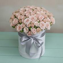 Цветочная композиция из Розы в шляпной коробке #REPLACE_PRED# Арчединской