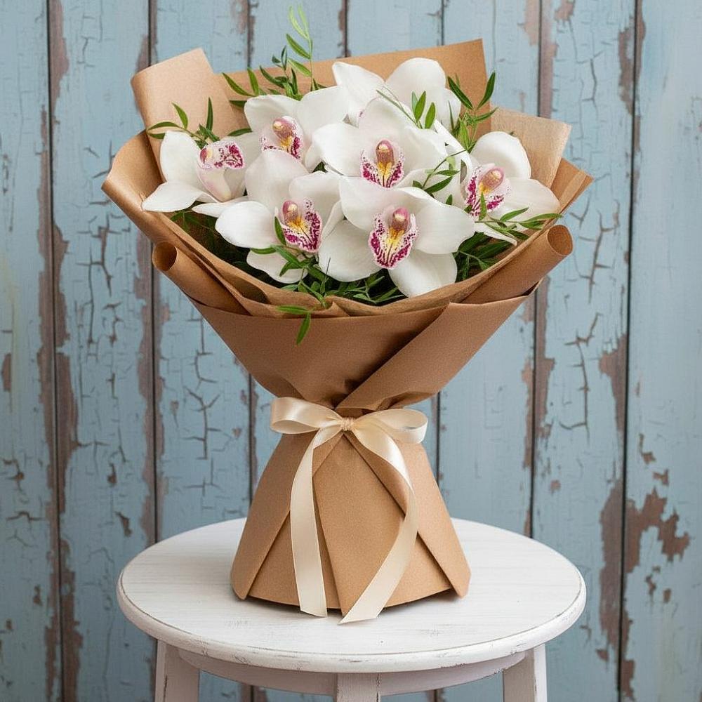 Букет цветов из: Орхидеи и Розы в Арчединской