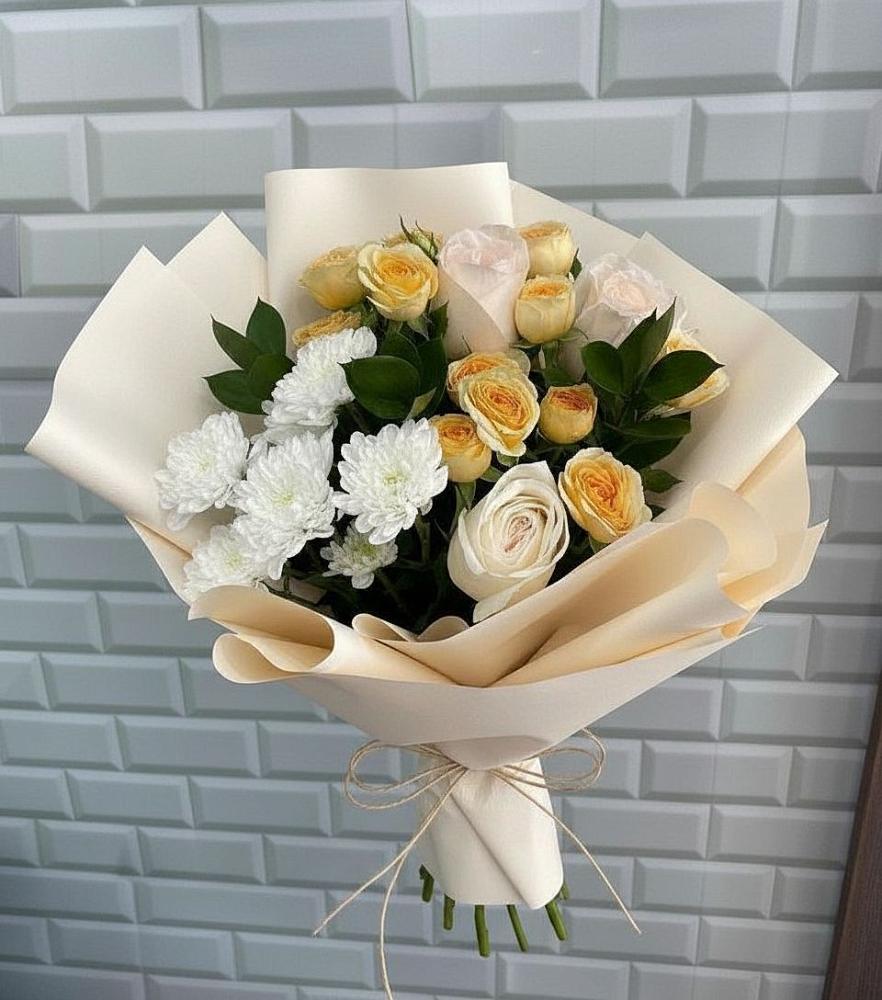 Букет цветов из: Розы и Хризантемы в Арчединской