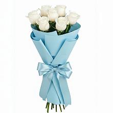 Букет 7 белых роз Проуд в Арчединской