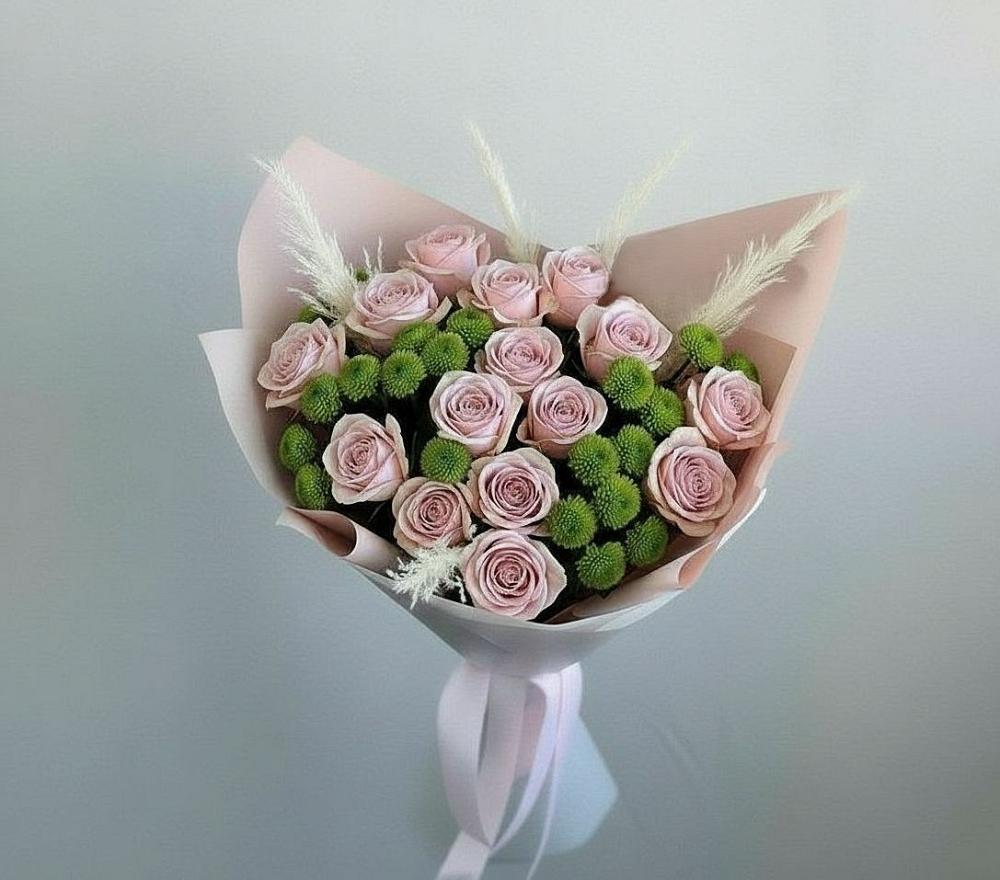 Букет цветов из: Розы и Хризантемы в Арчединской