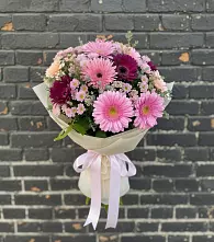 Букет цветов из:  Герберы и Хризантемы в Арчединской