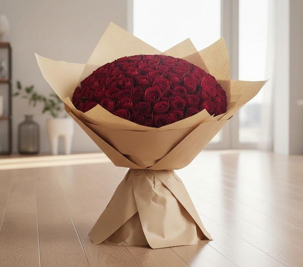 Букет 101 Красная роза в Арчединской