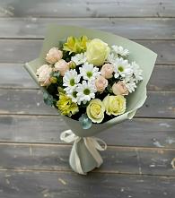 Букет цветов из:  Альстромерии, Розы и Хризантемы в Арчединской