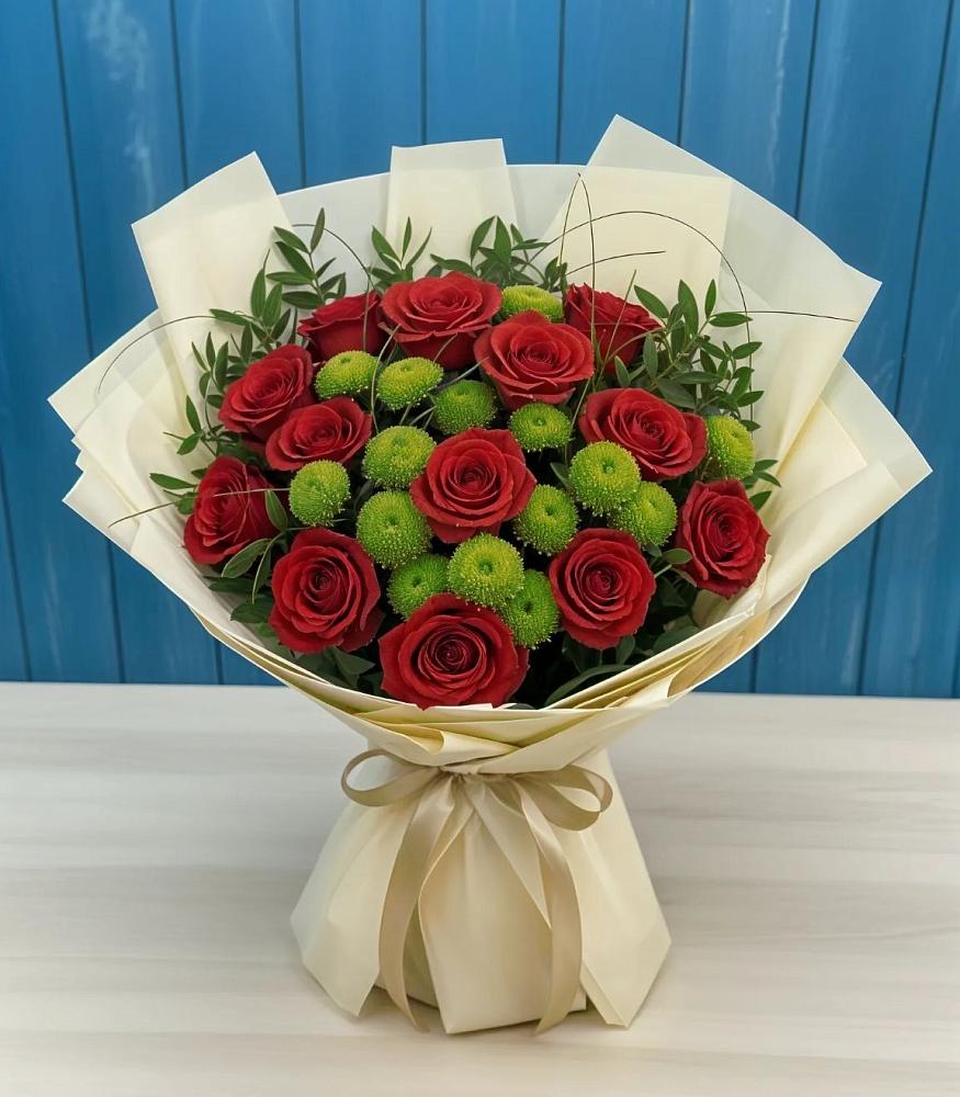 Букет цветов из: Розы и Хризантемы в Арчединской