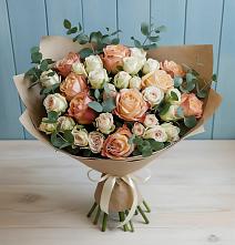Букет цветов из:  Альстромерии и Розы в Арчединской